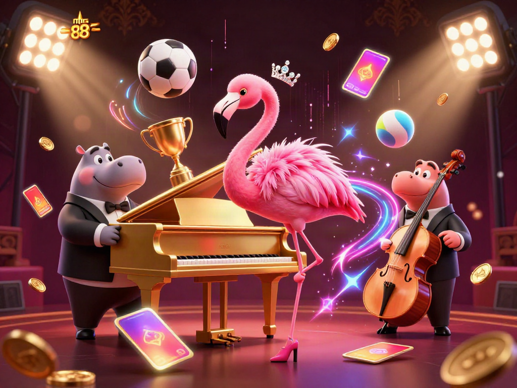 Experience the vibrant world of man 88 with a lively casino scene featuring dynamic characters and rich gaming elements.