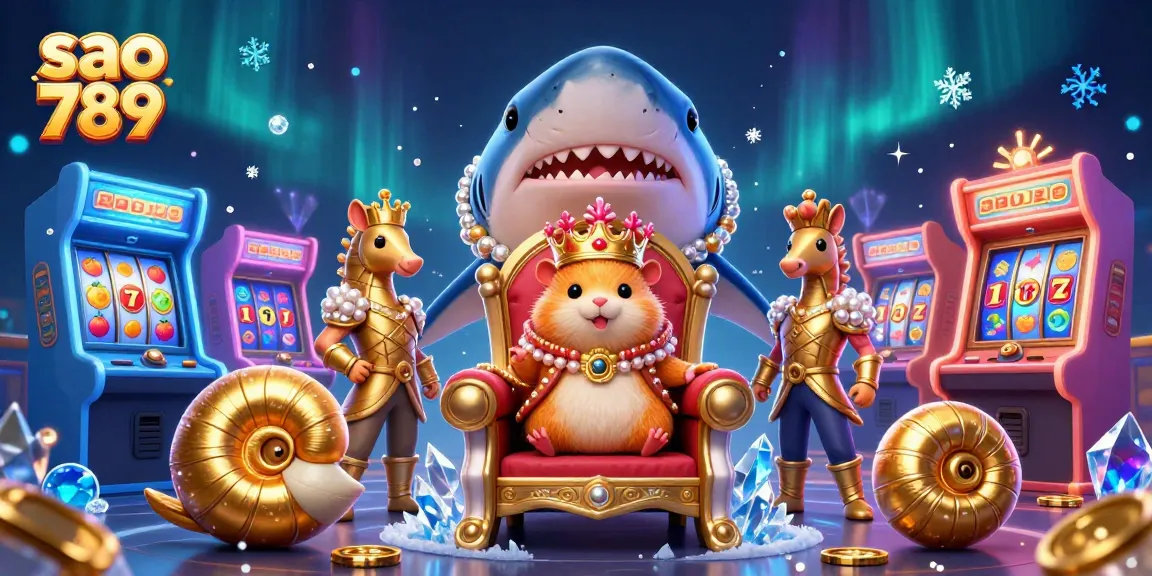 Experience thrilling gameplay at sao 789 with colorful slot reels and royal characters, creating a vibrant casino scene.