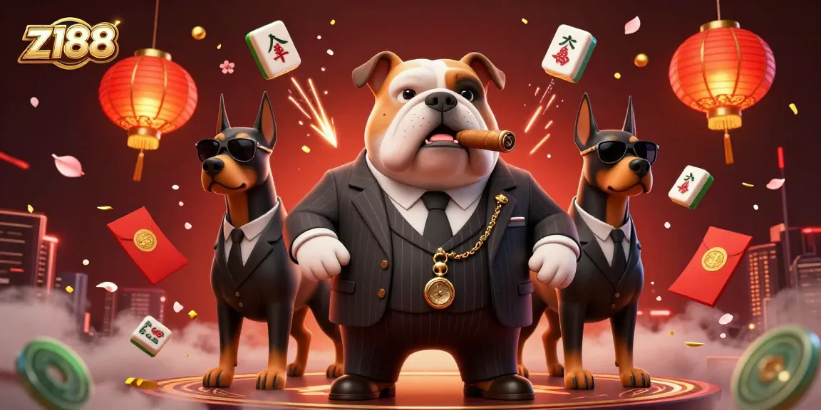 Experience thrilling gameplay at z188 with cartoon characters in a rich casino scene surrounded by vibrant elements.