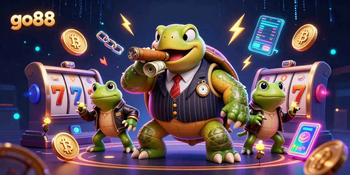 Engage with the thrilling world of go88 as a snapping turtle mobster and bullfrog enforcers light up the casino floor.