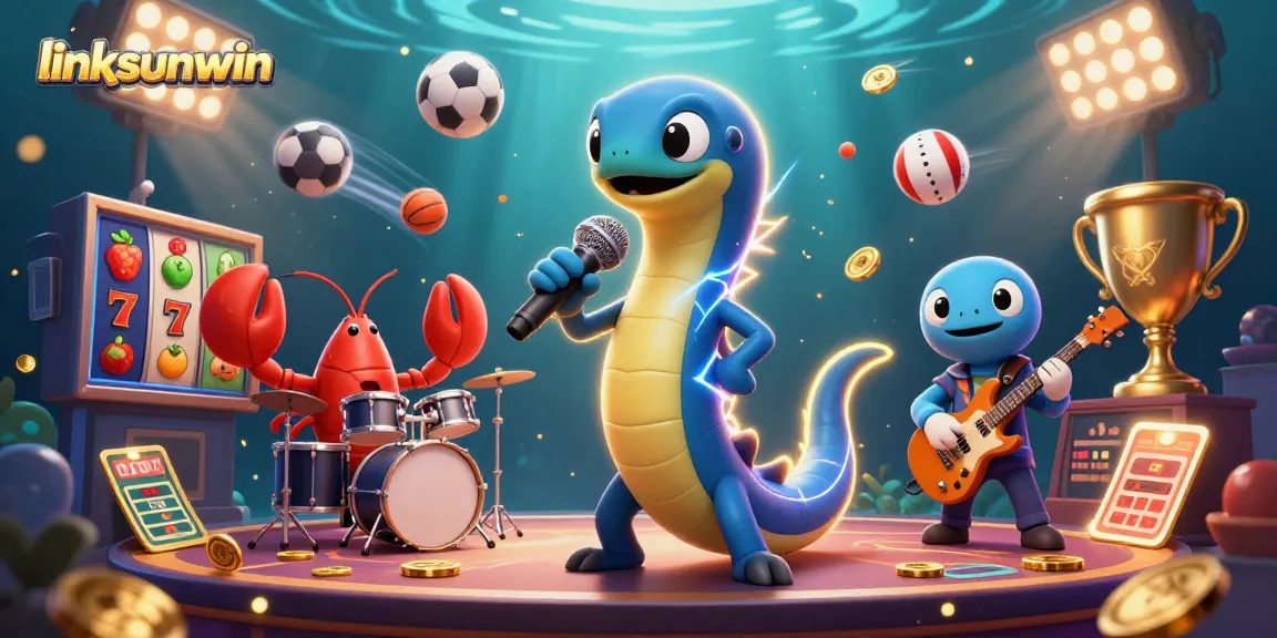 Experience dynamic gameplay with linksunwin's underwater casino adventure featuring vibrant characters and elements.