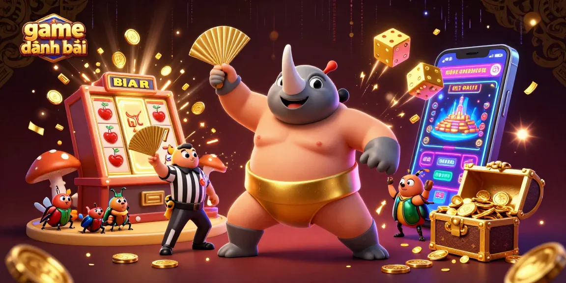 Engage with top game đánh bài featuring a heroic beetle champion in a dynamic casino environment.