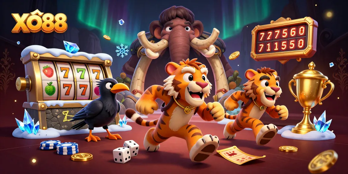 Experience thrilling casino action with XO88 in a vibrant prehistoric setting.