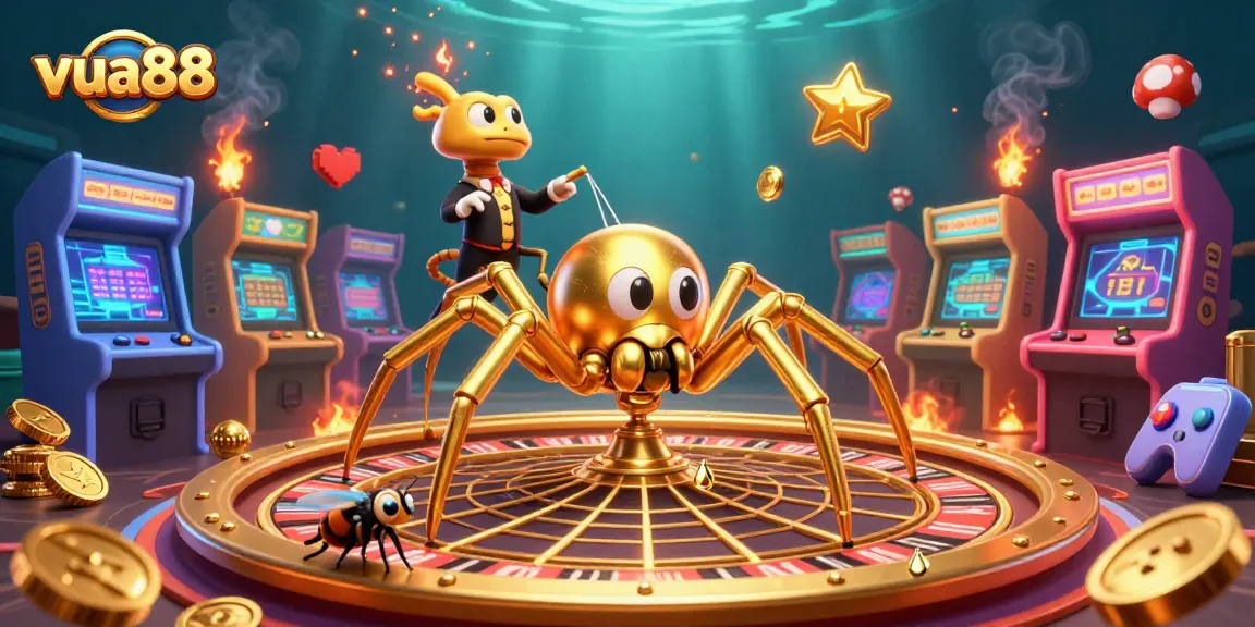 Experience thrilling bets at vua88 with captivating online casino games in a vibrant, colorful setting.