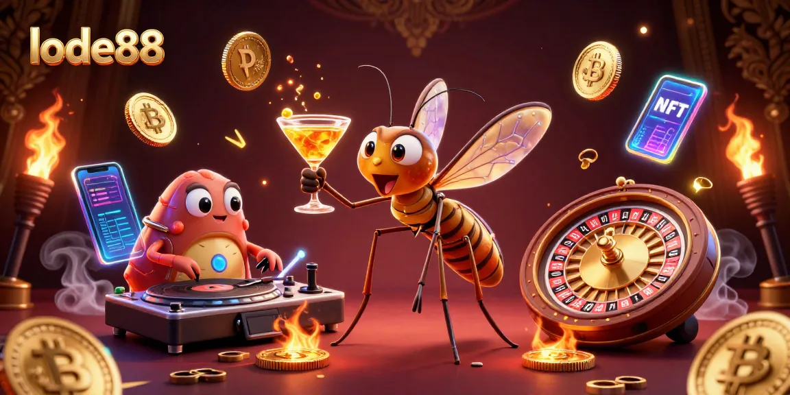 Engage with lode88's thrilling casino action featuring unique characters and crypto elements.